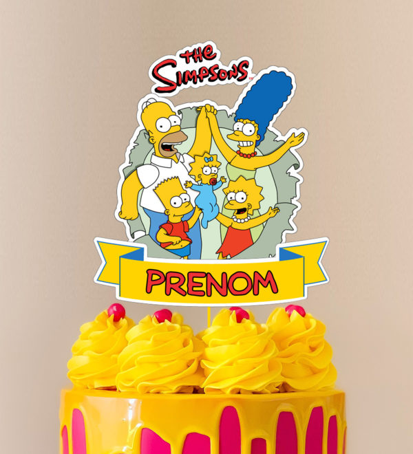cake toppers les simpson