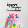 toppers acrylique personnalisable